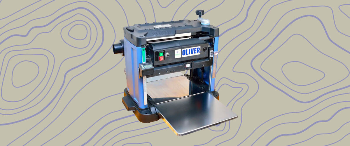 An Oliver Machinery 12.5" benchtop planer