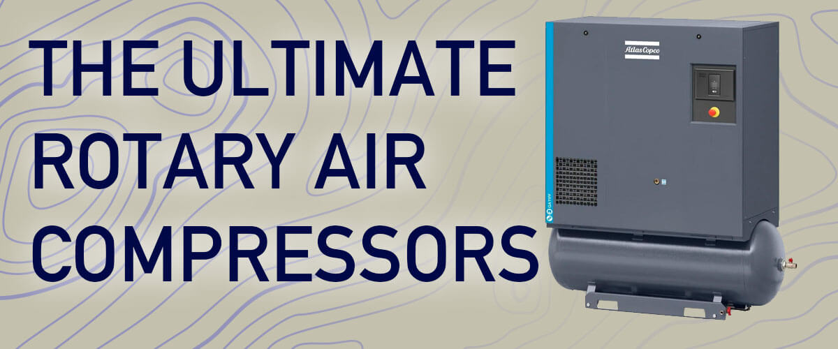 Header image for our collection of rotary air compressors