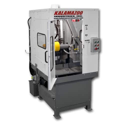 Kalamazoo K20E 20 Enclosed Metallurgical Cutoff Saw with 20HP motor.