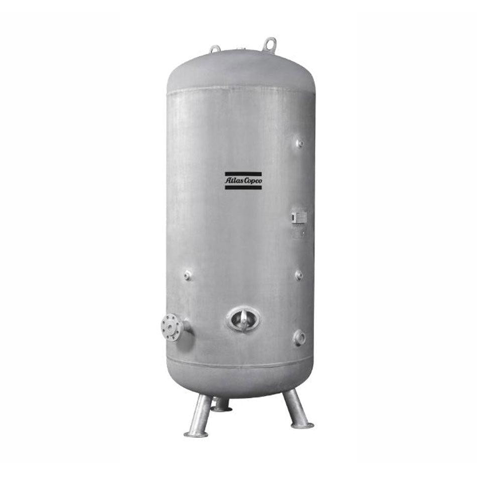 Atlas Copco LV1060-200 vertical air receiver tank, 1060 gallon capacity.