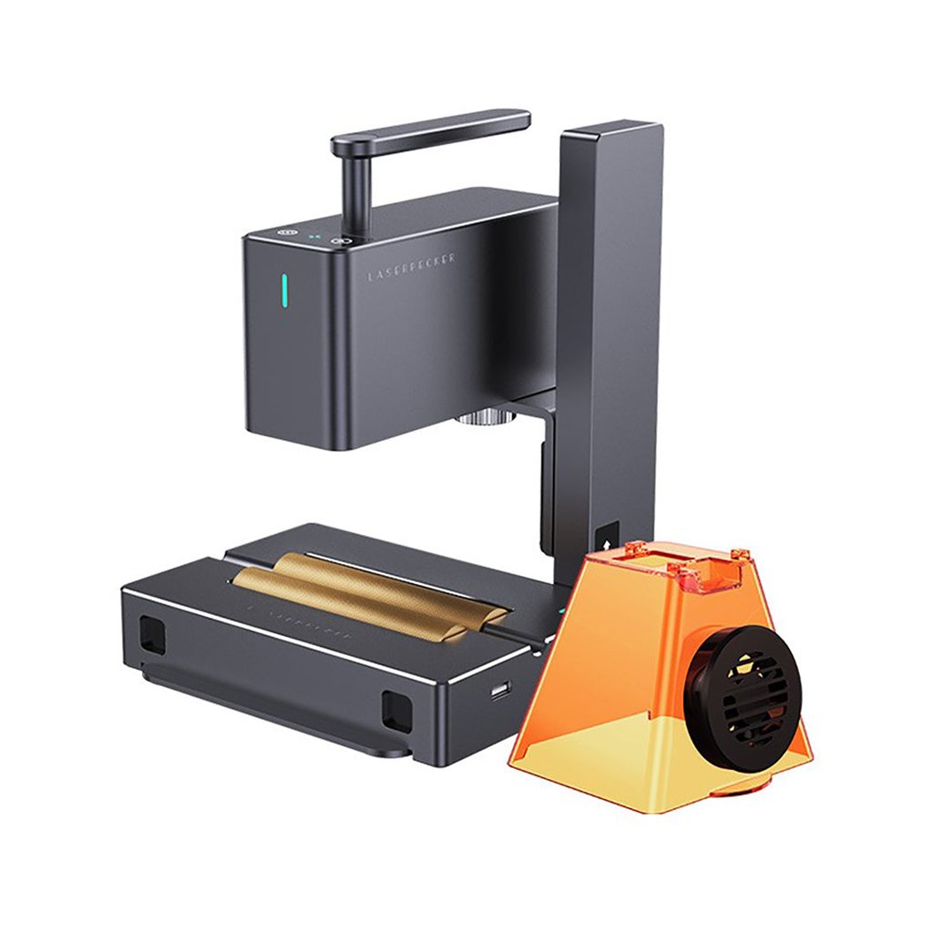 LaserPecker 2 Pro engraver and cutter with accessories.