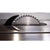 Oliver 12-inch Heavy Duty Table Saw blade close-up with 36” rail.