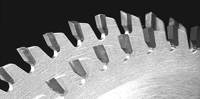 Close-up of Safety Speed 8 Saw Blade 864NRATB for vertical panel saws.