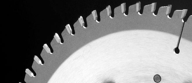 Safety Speed 8 Vertical Panel Saw Blade 860NRTCG close-up.