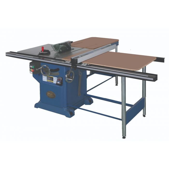 Oliver 10 Heavy Duty Table Saw with Side Table and 52 Rail.