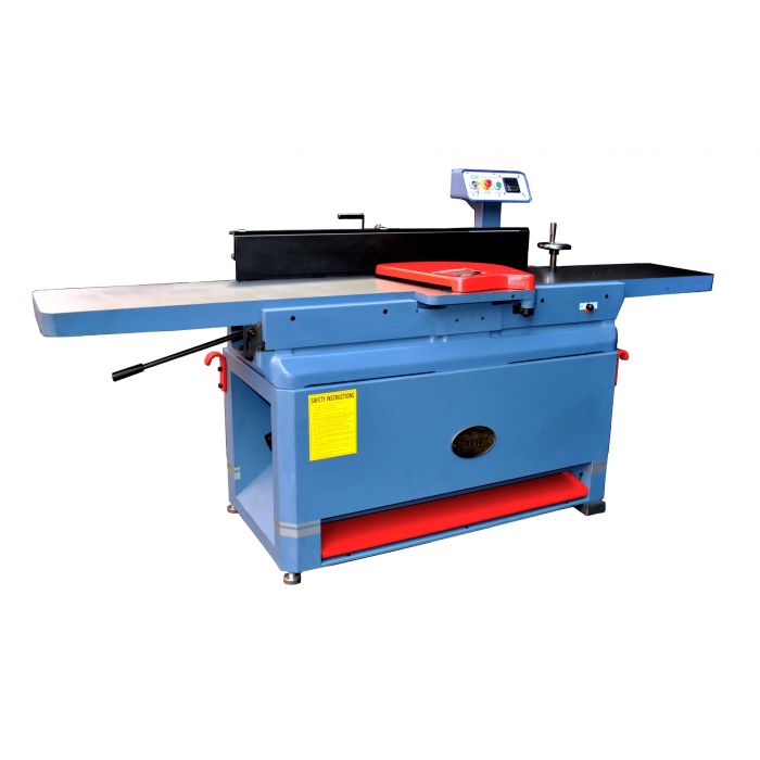 The Oliver 12” Jointer with 4-Side Helical Cutterhead 3HP 1Ph Baldor Motor