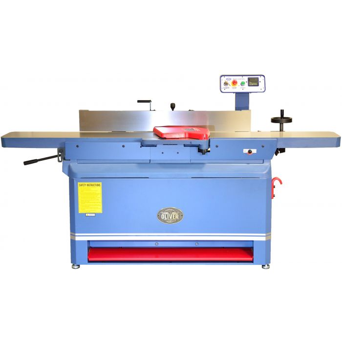 The Oliver 16” Jointer with 4-Side Helical Cutterhead 7.5HP 3Ph Baldor Motor